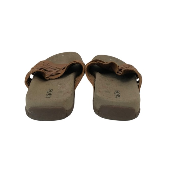 Taos Guru Leather Slip On Huaraches Sandals Slides Womens Size 9 - Picture 2 of 6